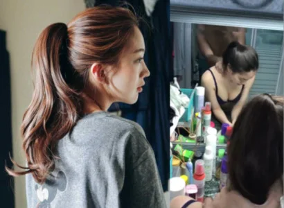 Con bé chổng đít ra cho anh nhét vào dễ